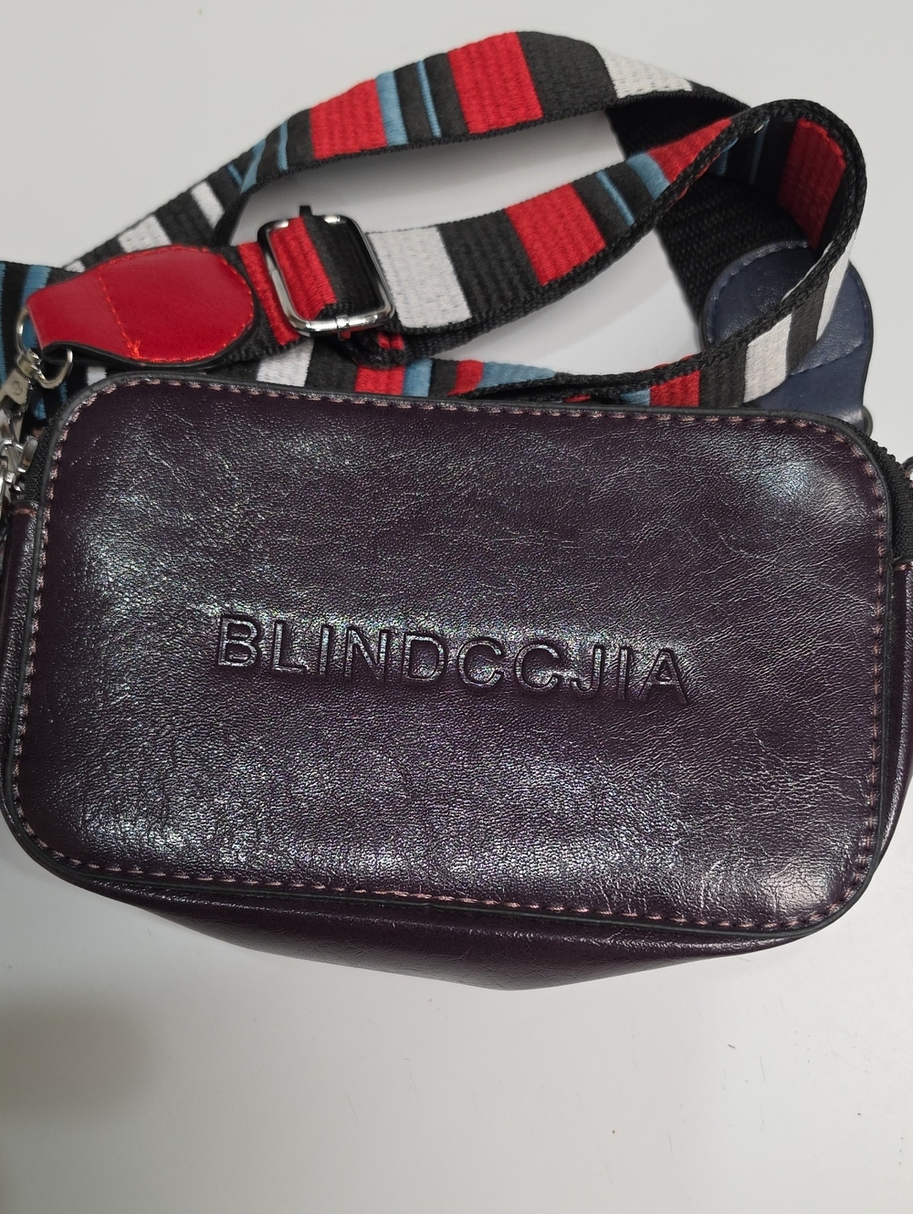 BLINDCCJIA Distressed Faux Leather Camera Bag Crossbody β Dark Espresso